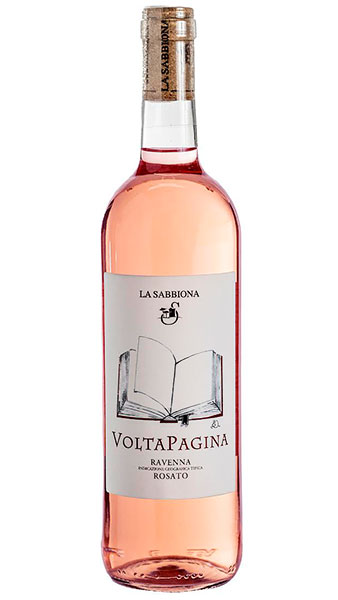 La Sabbiona's Volta Pagina rosé wine bottle