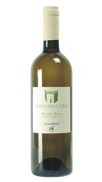 La Sabbiona's white wine bottle for Bianco della Torre