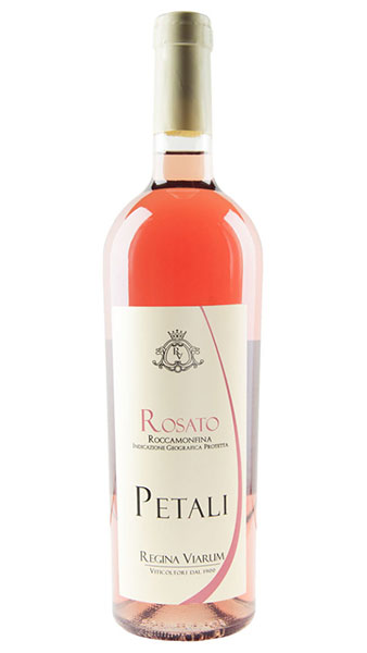Regina Viarum Petali rosato wine bottle