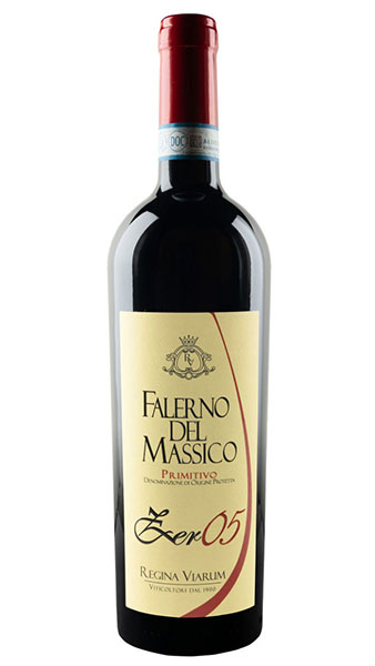 Zer05 wine bottle - a Falerno Del Massico Primitivo