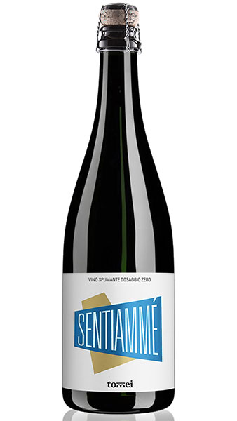 Sentiammé sparkling wine bottle from Tomei