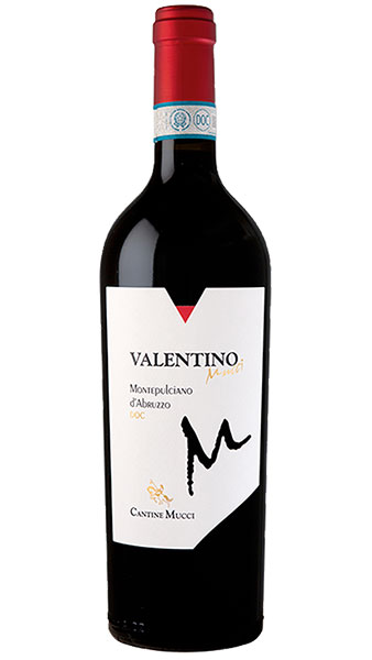 Cantine Mucci's wine bottle Valentino Montepulciano d'Abruzzo
