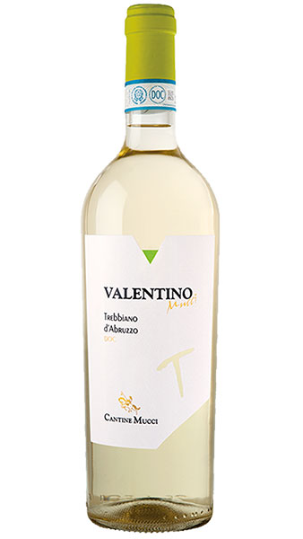 Cantine Mucci Valentino Trebbiano d'Abruzzo white wine bottle photograph