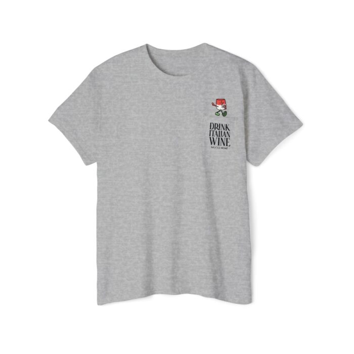 Chef's Kiss Wineglass | Unisex Heavy Cotton Pocket Tee - Image 10