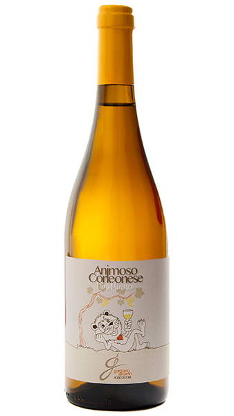 photograph of wine bottle Animoso Corleonese Bianco